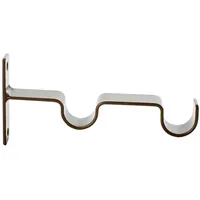 Set De Soportes Para Barra De Cortina 25 Mm 2 Unidades Óxido