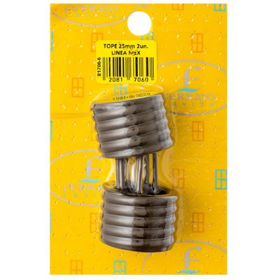 Imagen 2 del producto Terminal Para Tubo De Cortina 25 Mm Óxido