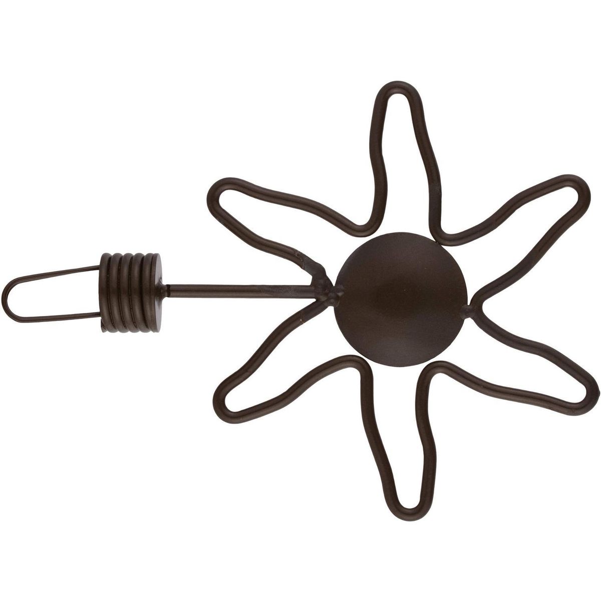 FERRATO - Terminal para tubo de cortina 25 mm óxido