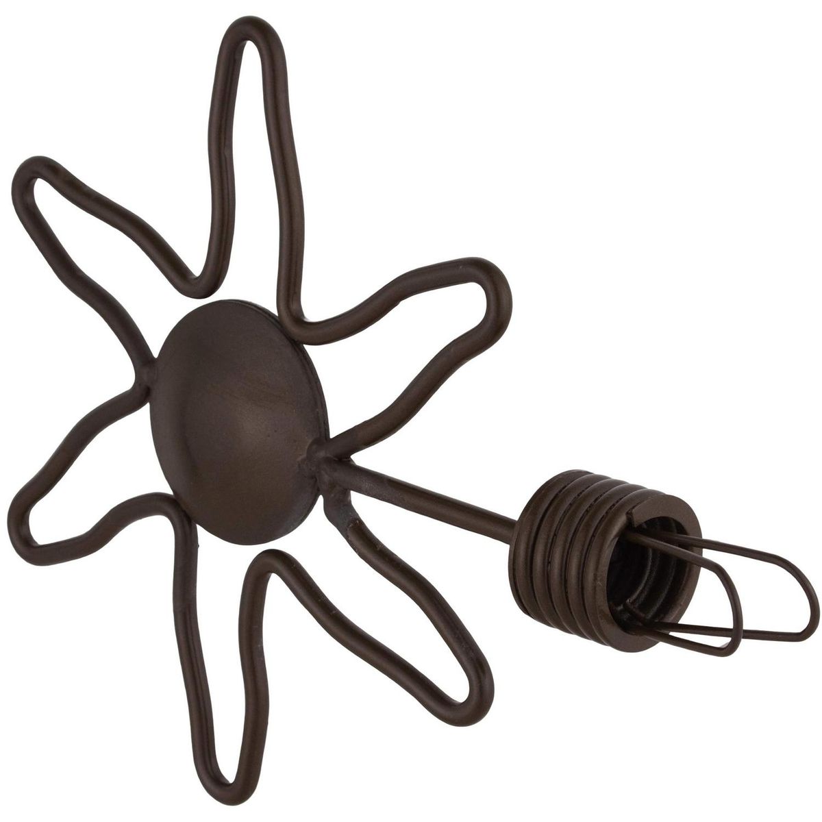 FERRATO - Terminal para tubo de cortina 25 mm óxido