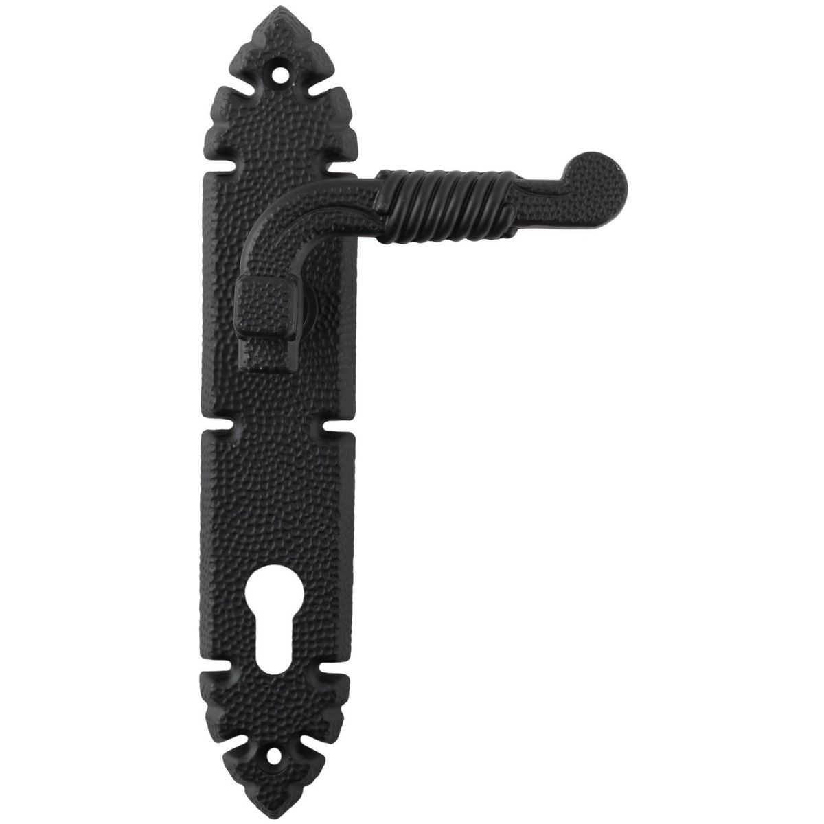 POLI - Cerradura Cerradura de acceso Manilla Embutida Negro 