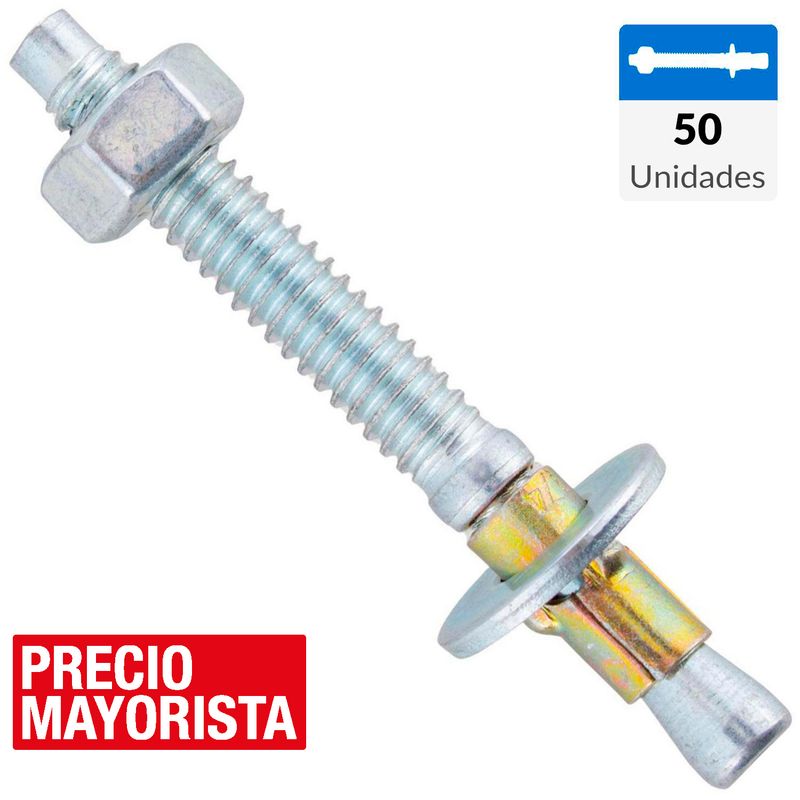 MAMUT - Perno anclaje 1/4 x 2 1/4 50 unidades