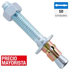 FIXSER - Perno anclaje 1/2 x 3 3/4 10 unidades