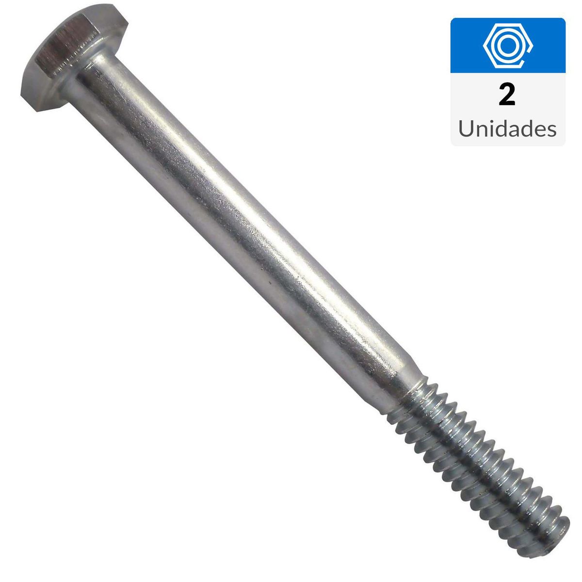 FIXSER - Perno Hexagonal G2 3/8X3 ZBR 2 unidades.