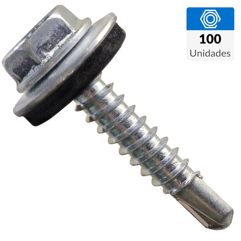 MAMUT - Tornillo Autoperforante Cabeza Hexagonal Metal 1 " 10 mm 100 unidad(es)