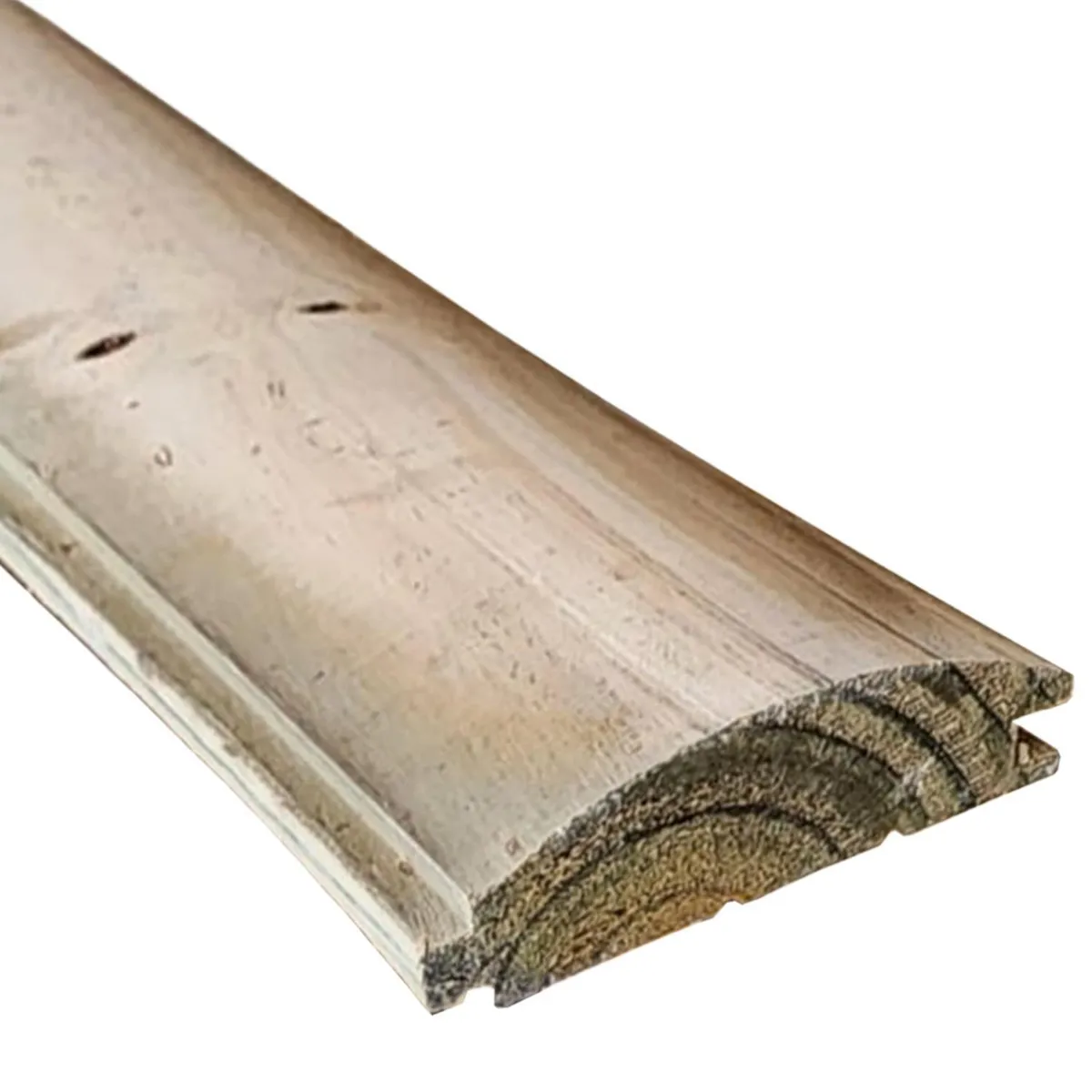 GENERICO - Pino Revestimiento Media Luna Impregnado Cepillado Verde 1 1/2x5 3,2 m 