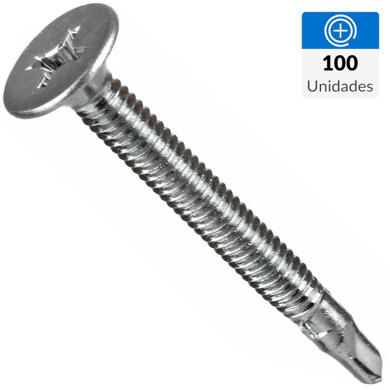 MAMUT - Tornillo Autoperforante Cabeza Phillips Metal 2 " 12 mm 100 unidad(es)