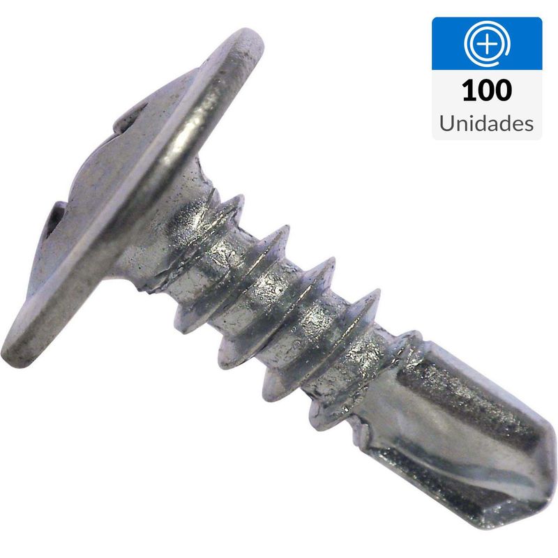 MAMUT - Tornillo Autoperforante Cabeza Lenteja Metal 1/2 " 8 mm 100 unidad(es)