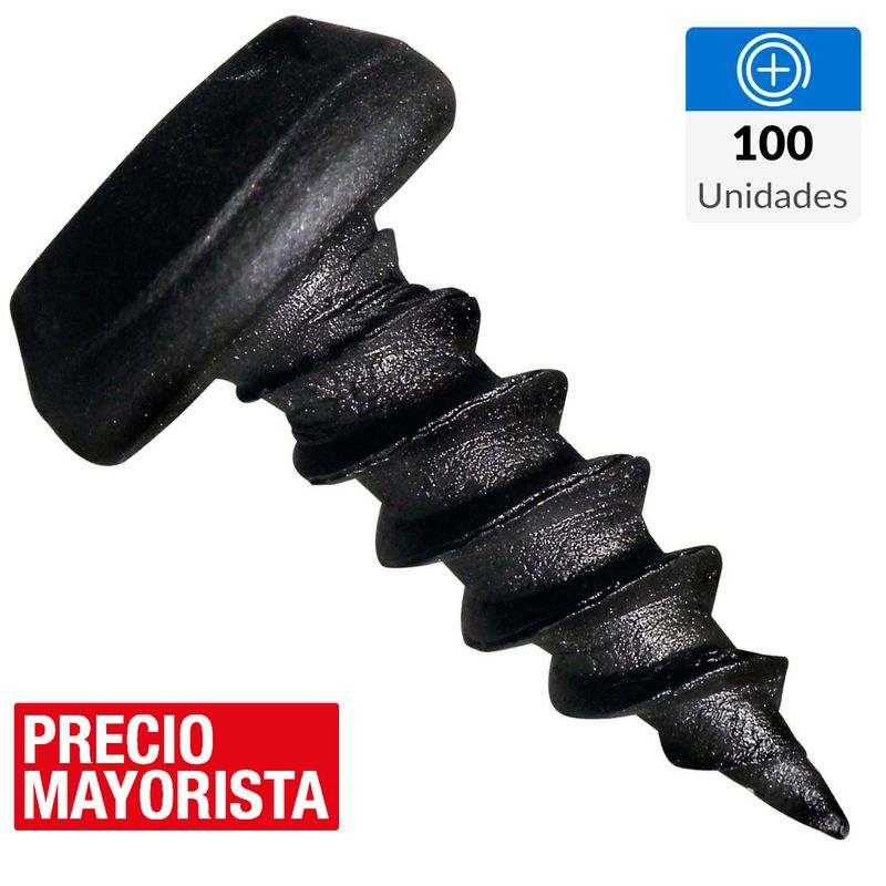 MAMUT - Tornillo Autoperforante Cabeza Phillips Madera 7/16 " 7 mm 100 Unidades