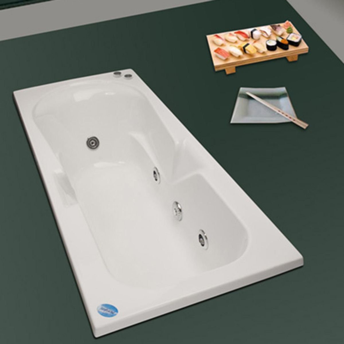 NORGLAS - Tina Hidromasaje 170 x 70 cm Atenas Derecha 5 jets