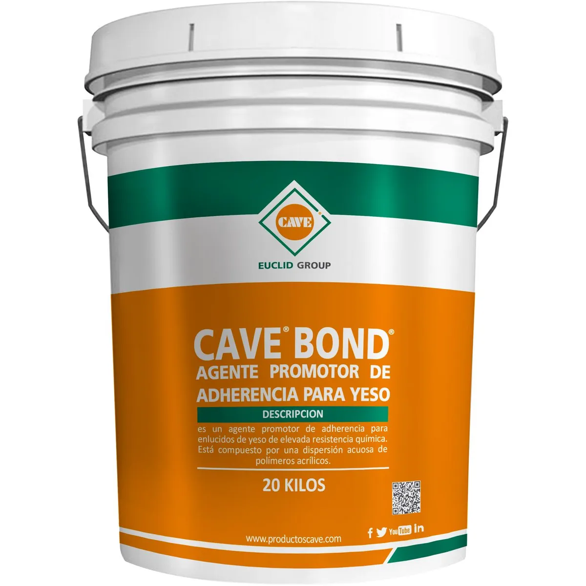 CAVE - Tineta 20 lt. Cave Bond, Aditivo adherencia