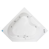 Tina hidromasaje 370 l creta 7 jets izquierda 150x150x115 cm