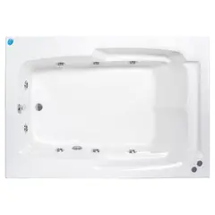 NORGLAS - Tina 177cm x 122cm  hidromasaje Lebka 8 jets izquierda