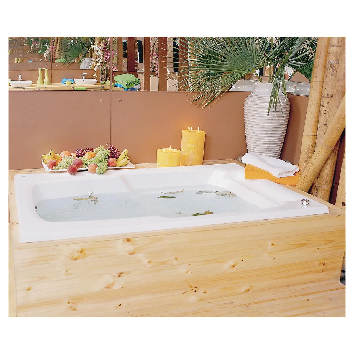 NORGLAS - Tina 177cm x 122cm  hidromasaje Lebka full 8 jets izquierda norglas