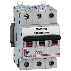 LEGRAND - Interruptor automático trifásico 25 A curva C 6KA