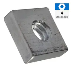 FIXSER - Tuerca cocina cuadrada 1/4" 4 unidades