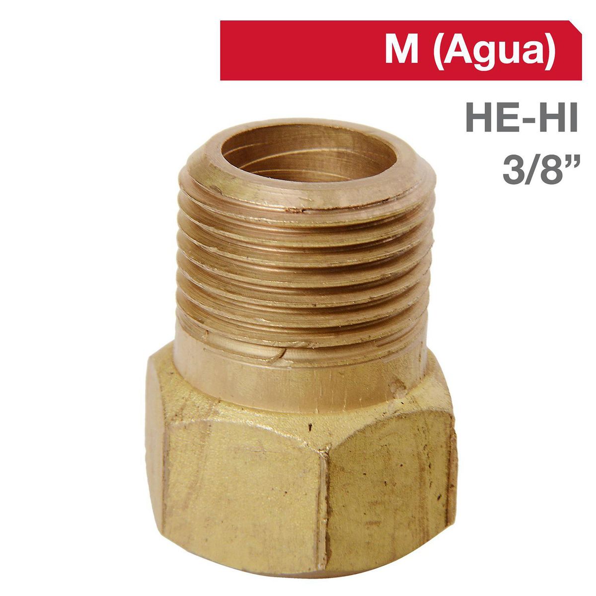 GRIFESA - Niple Bronce HE/HI 3/8" x 3/8" 1u