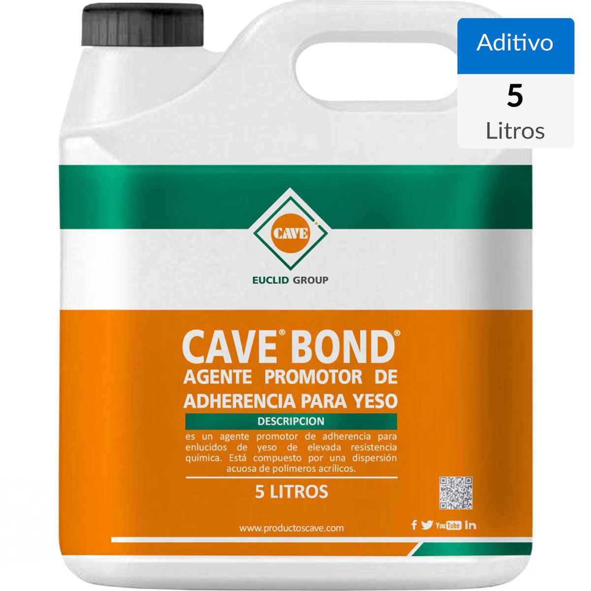 CAVE - Bidón 5 lt. Cave Bond, Aditivo adherencia