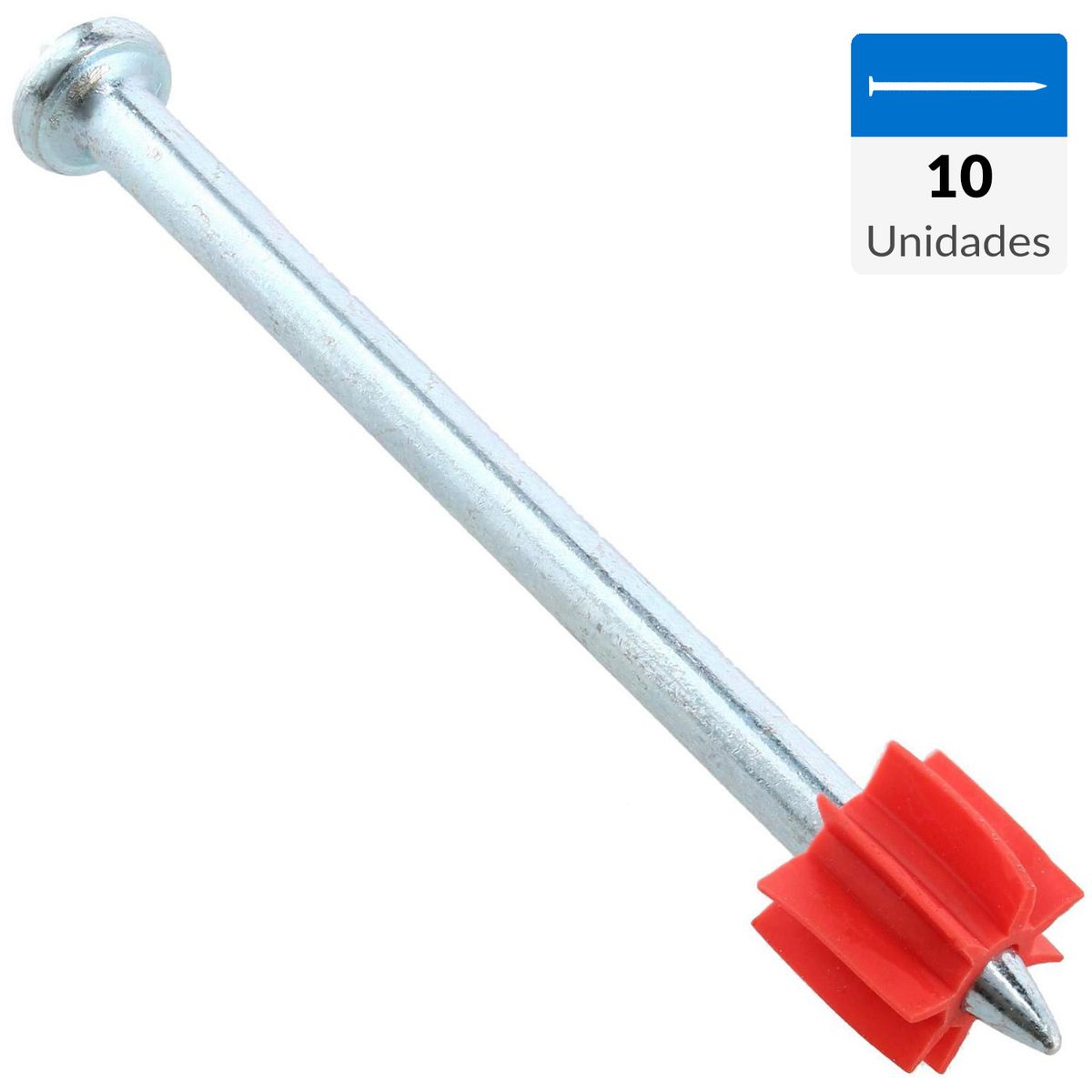 FIXSER - Clavo disparo SDM 3,7 x 63 mm 10 unidades