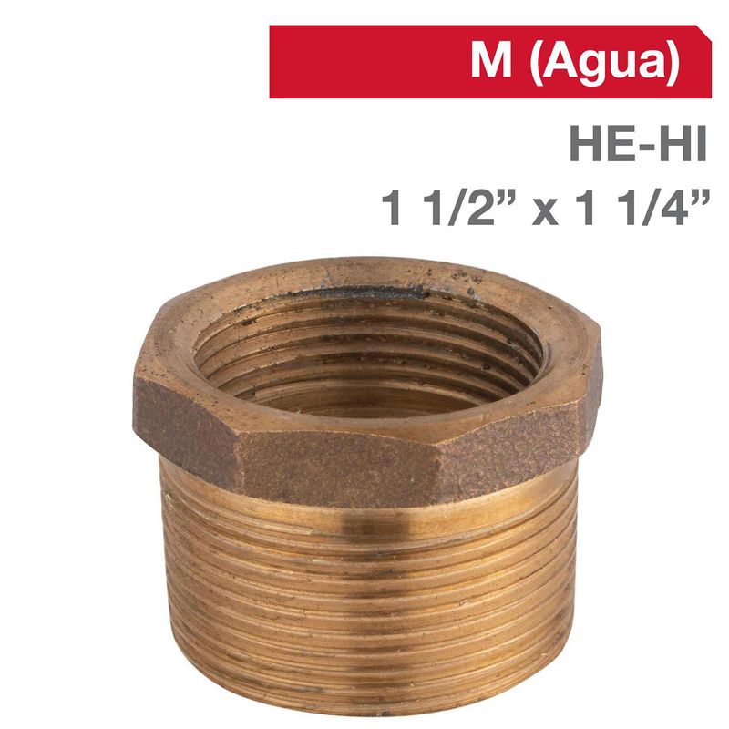 NIBSA - Bushing Bronce HE/HI 1 1/2" x 1 1/4"  1u