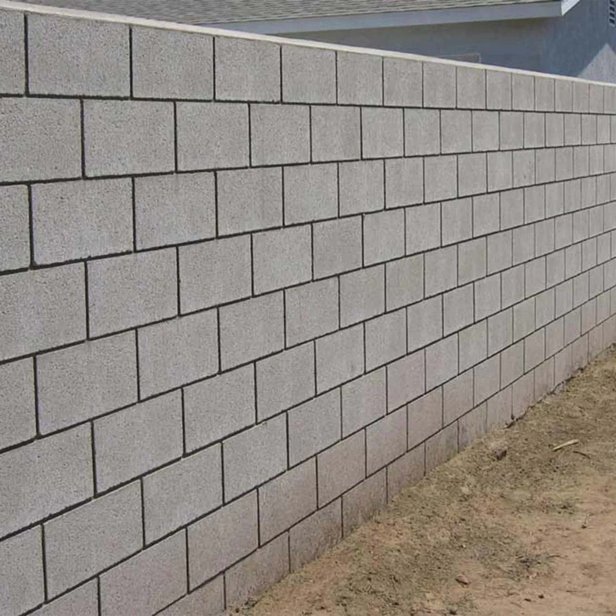 GENERICO - 90x190x390 mm Bloque Cemento Económico Liso Gris