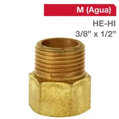 GRIFESA - Niple Bronce HE/HI 3/8" x 1/2" 1u