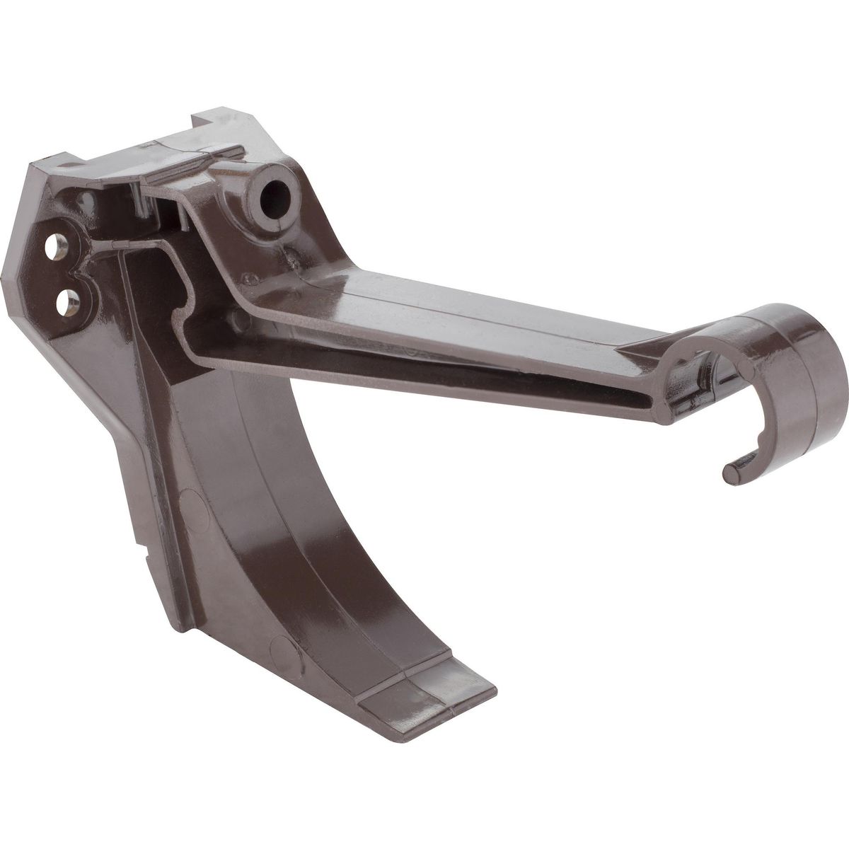 GENERICO - Gancho fijación invisible canaleta PVC marrón