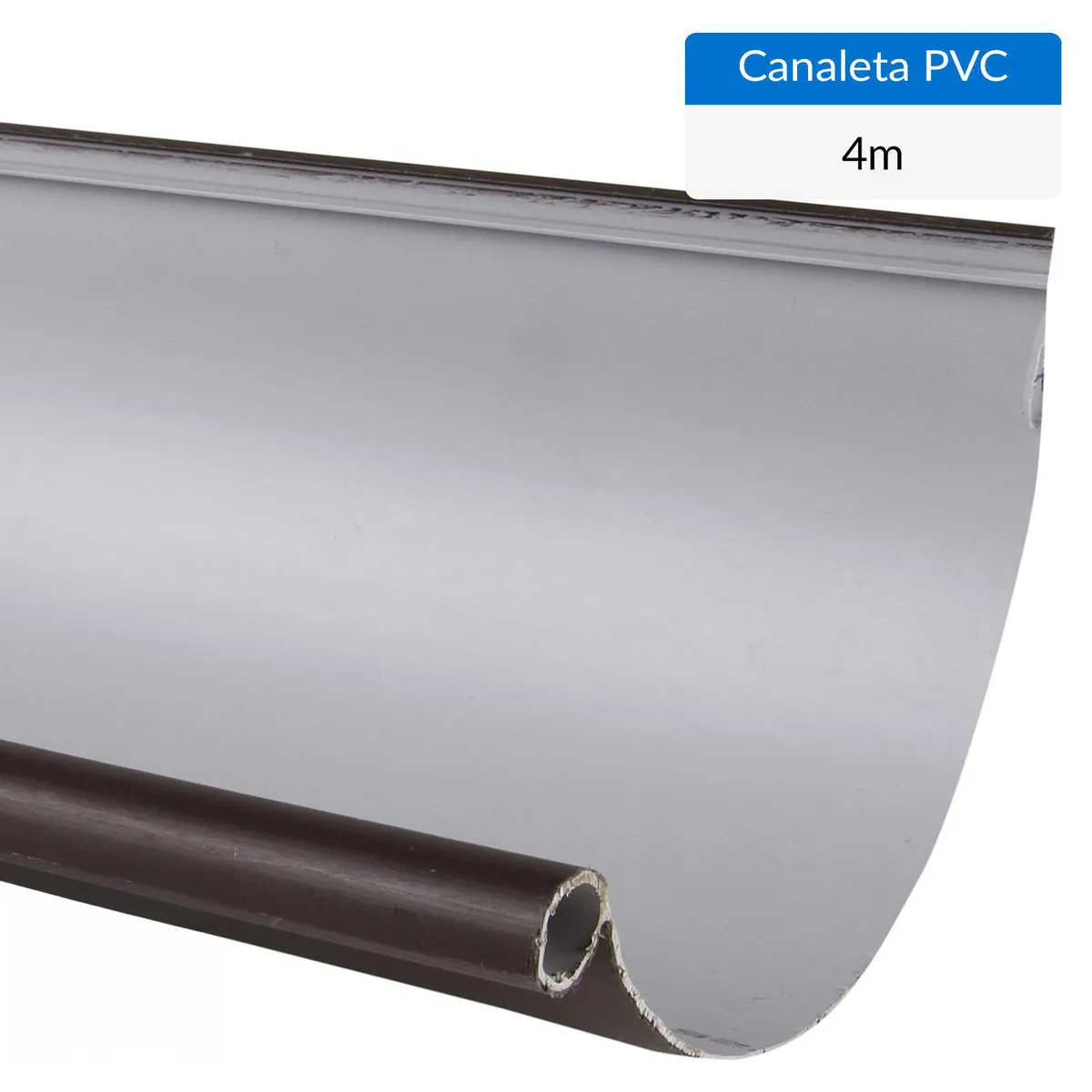 GENERICO - Canaleta Evacuación Aguas Lluvias Marrón 4 Metros