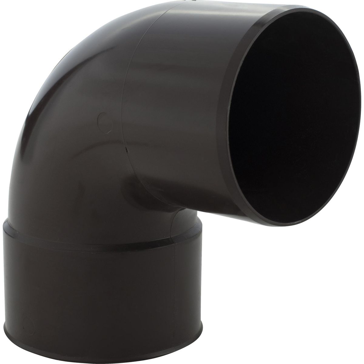 GENERICO - Codo 87,5° PVC para tubo bajada, marrón