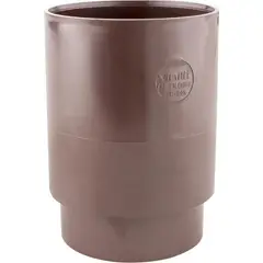 GENERICO - Copla para tubo bajada PVC marrón