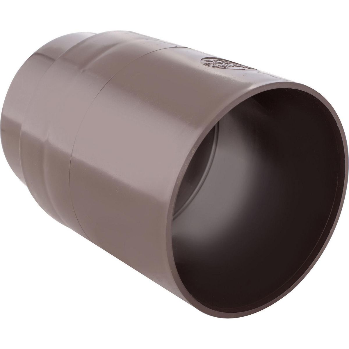 GENERICO - Copla para tubo bajada PVC marrón