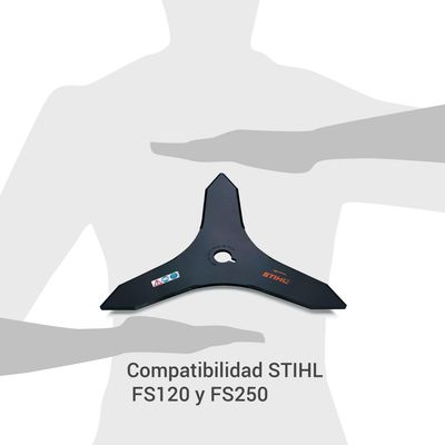 Imagen 2 del producto Cuchillo 3 Puntas Desmalezadora Fs120 Fs250 fs250