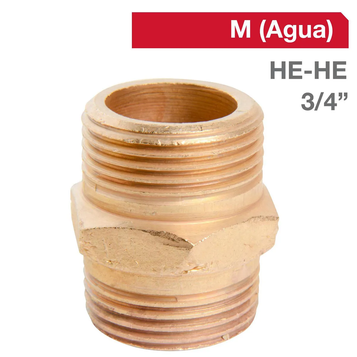 GRIFESA - Niple Bronce HE/HE 3/4" 1u