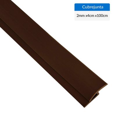 Cubrejunta para alfombra 1 m caf