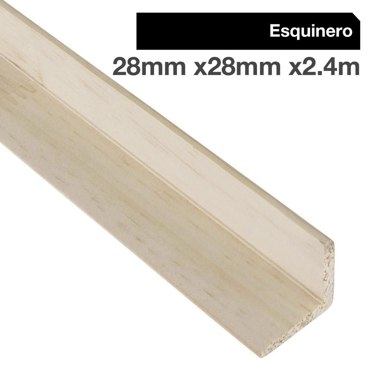 MULTIMARCA - Moldura Esquinero Pino Finger Natural 28 mm 2.8x240 cm