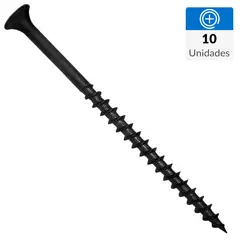 FIXSER - Tornillo Autoperforante Cabeza Phillips Yeso-Cartón 2-1/2 " 6 mm 10 unidad(es)
