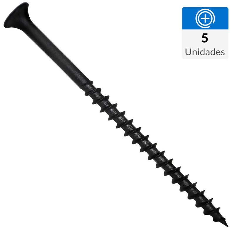 FIXSER - Tornillo Autoperforante Cabeza Phillips Yeso-Cartón 3 " 8 mm 5 Unidades