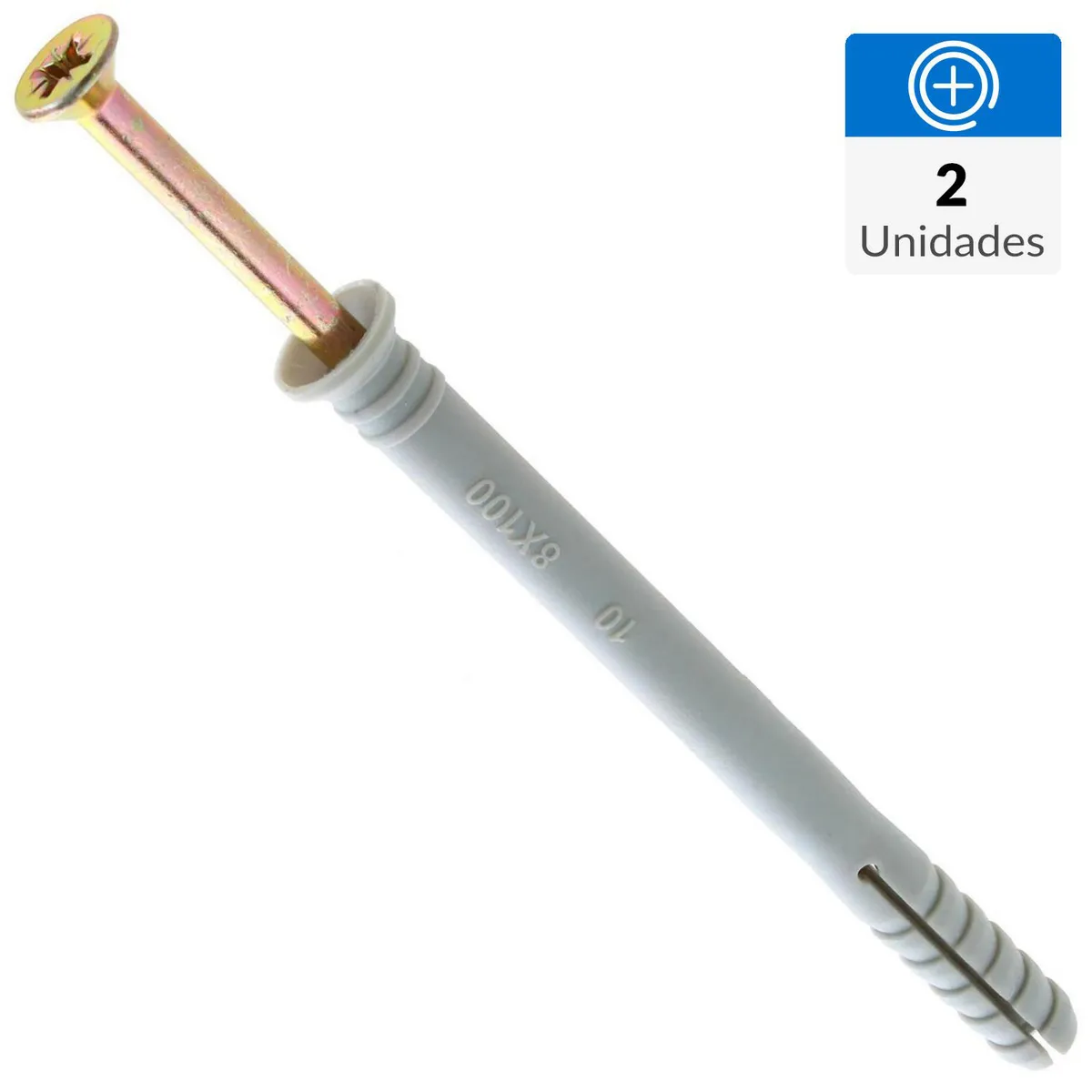 FIXSER - Tarugo clavo 8x100 mm 2 unidades