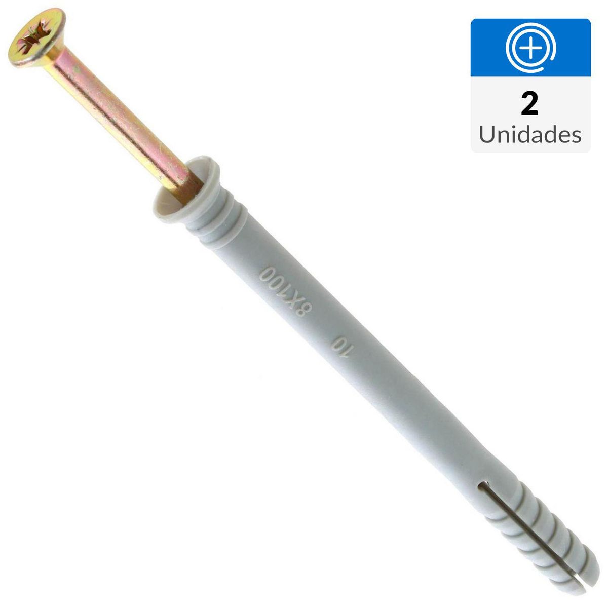 FIXSER - Tarugo clavo 8x100 mm 2 unidades