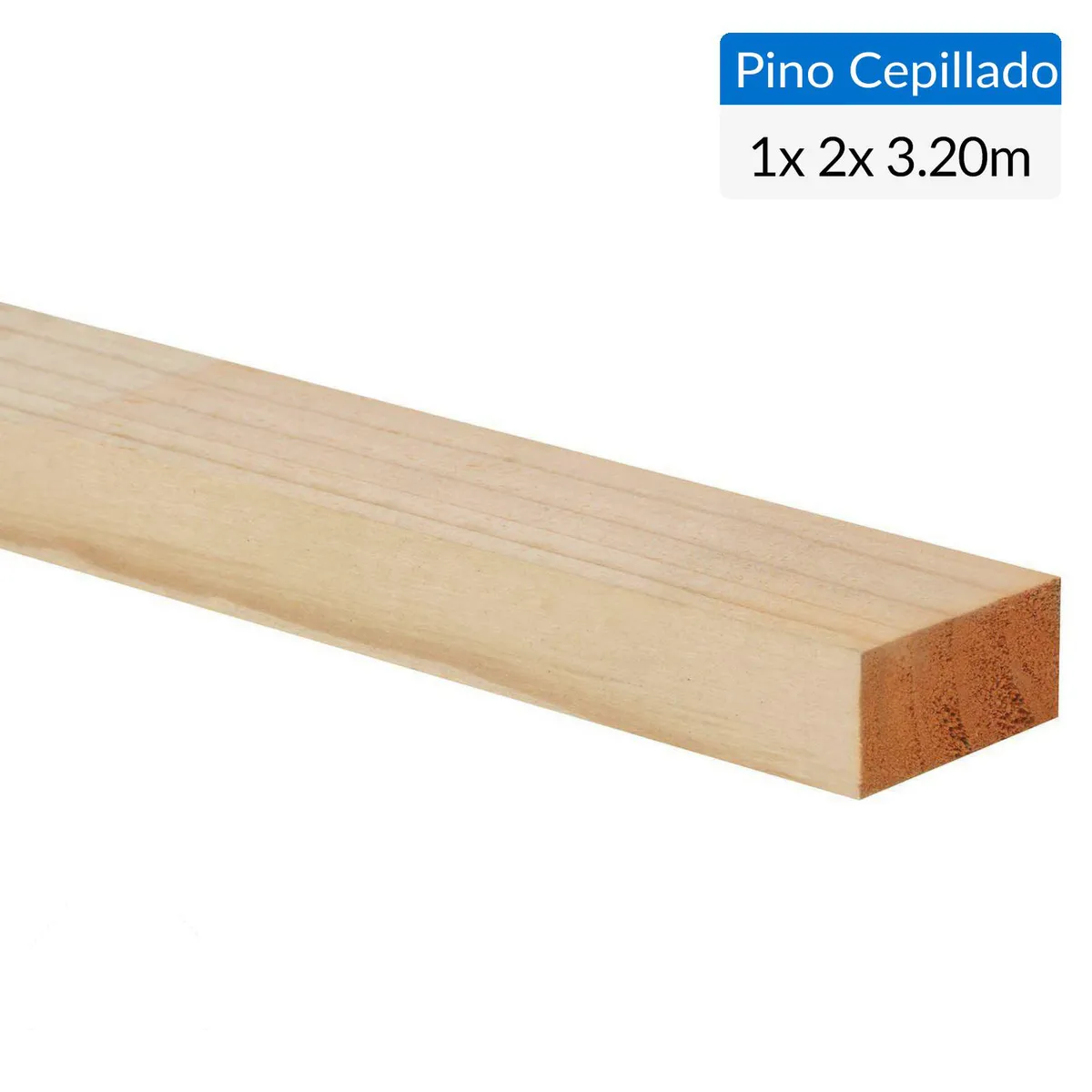 GENERICO - Pino Certificado Seco Cepillado 1x2 3,2 m