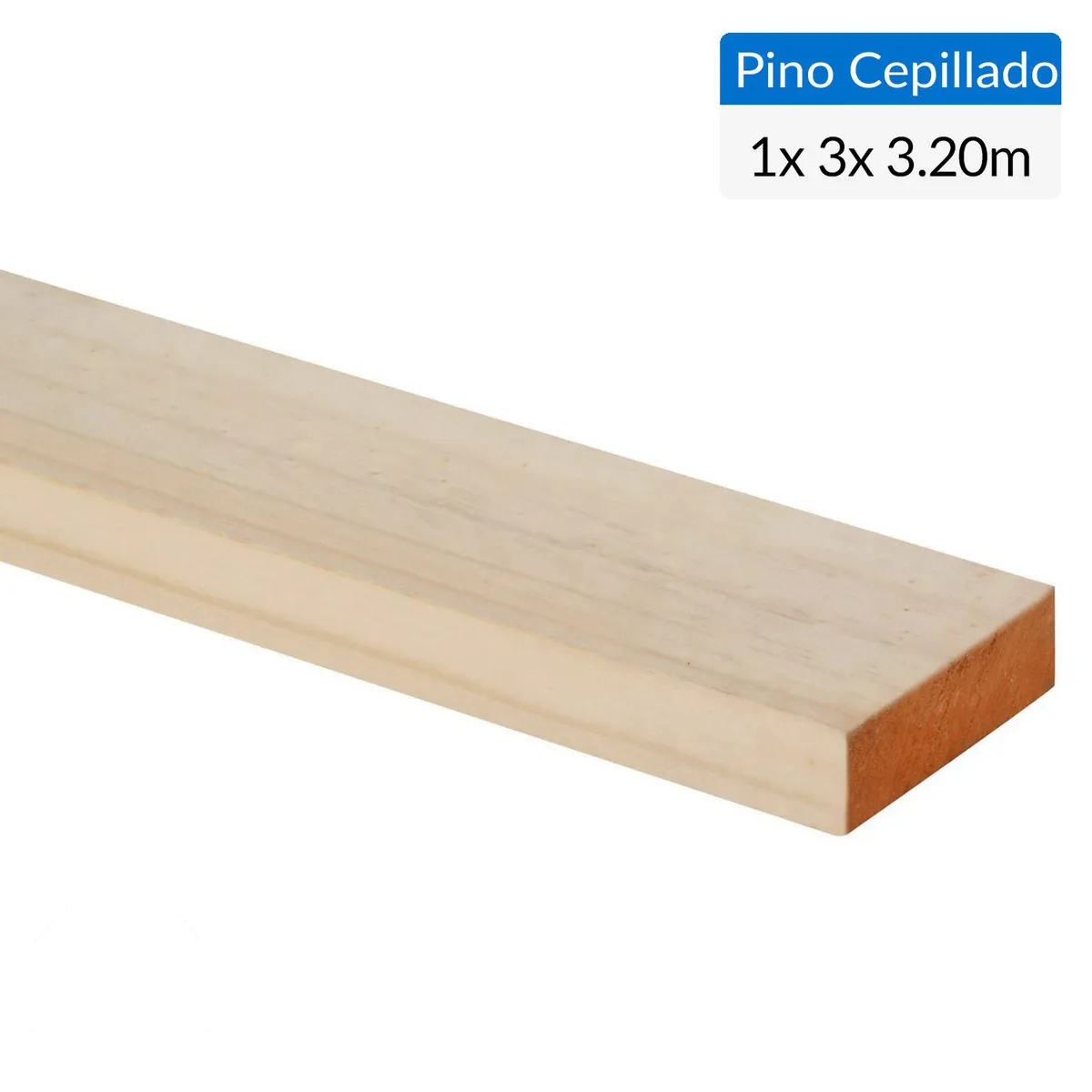 GENERICO - Pino Certificado Seco Cepillado 1x3 3,2 m