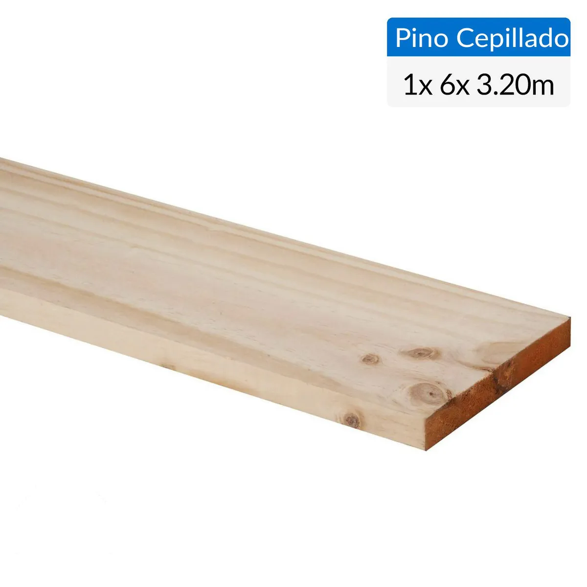 GENERICO - Pino Certificado Seco Cepillado 1x6 3,2 m