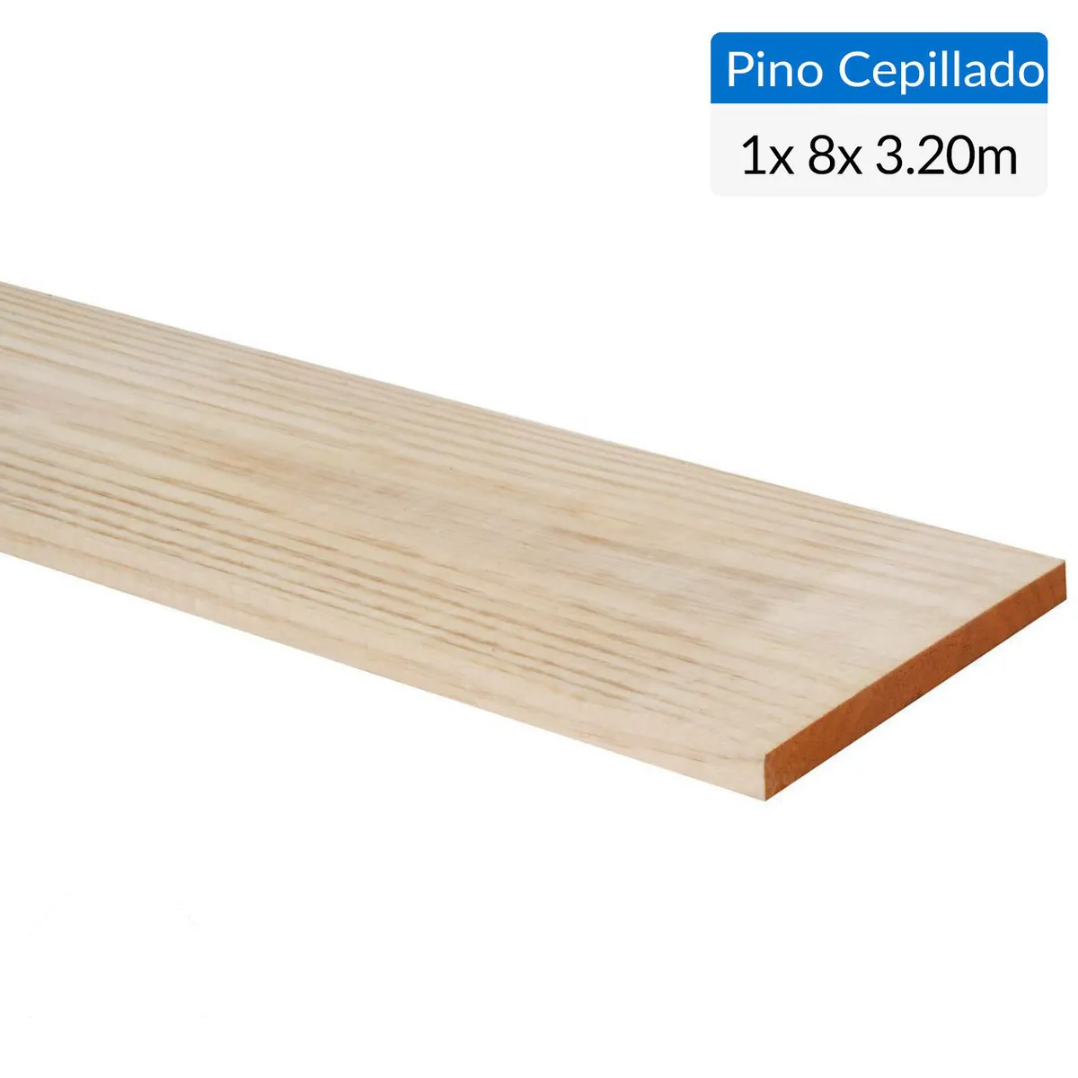 GENERICO - Pino Certificado Seco Cepillado 1x8 3,2 m