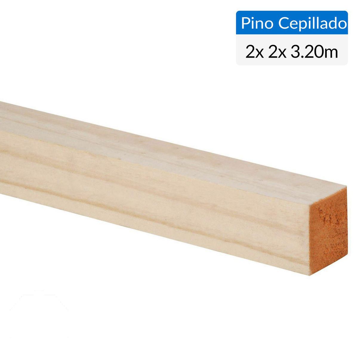 GENERICO - Pino Certificado Seco Cepillado 2x2 3,2 m