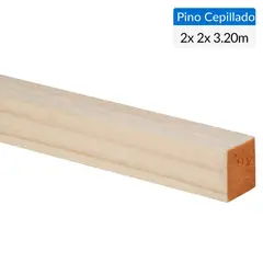 GENERICO - Pino Certificado Seco Cepillado 2x2 3,2 m