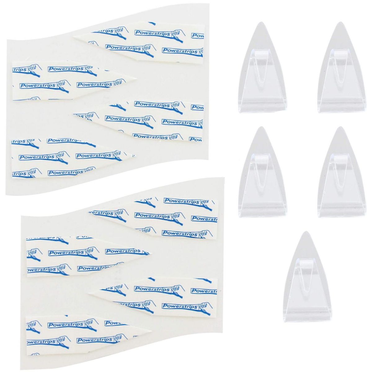 TESA - Set Ganchos Adhesivos Transparentes Deco Hook