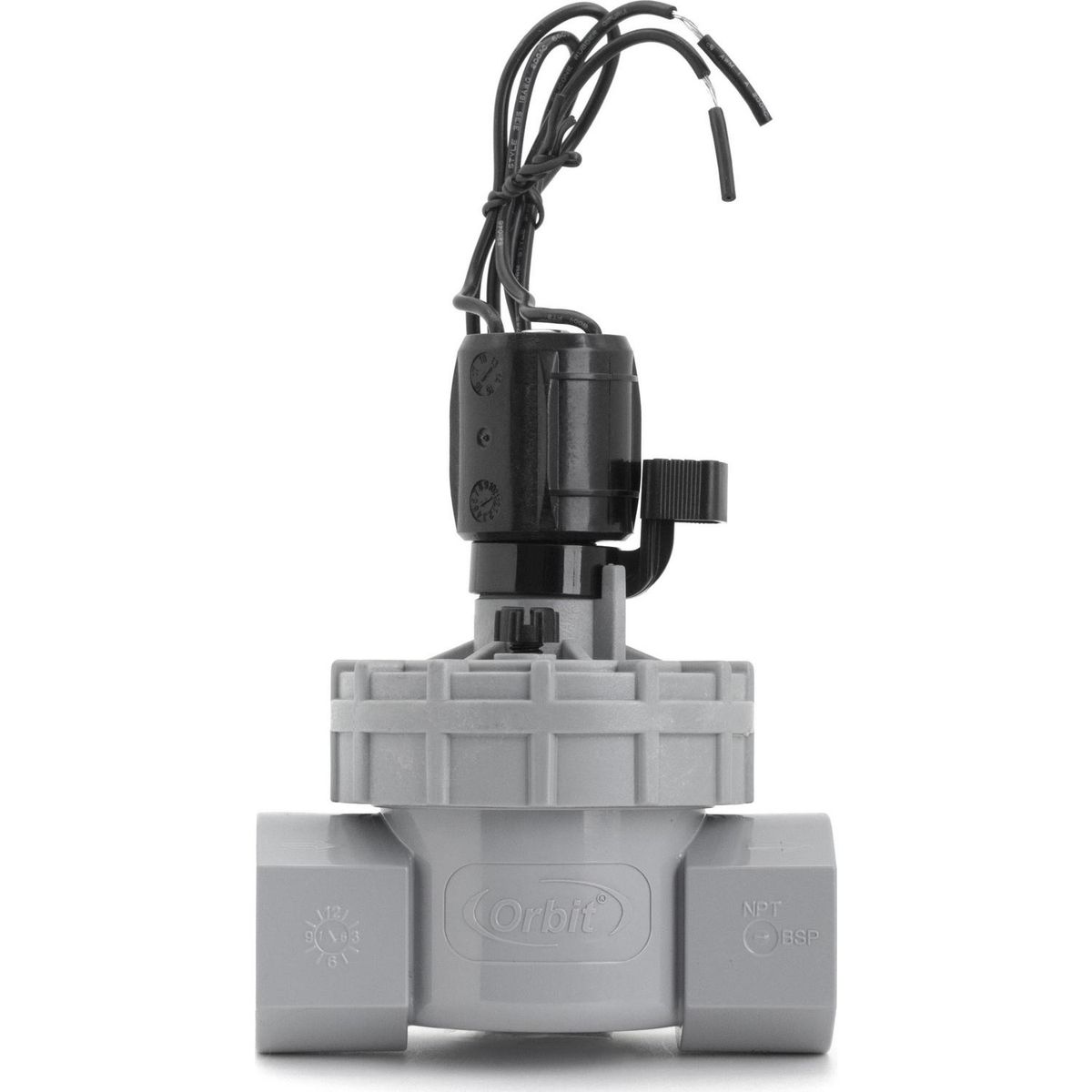 ORBIT - Válvula solenoide 1" sin control de flujo plástico