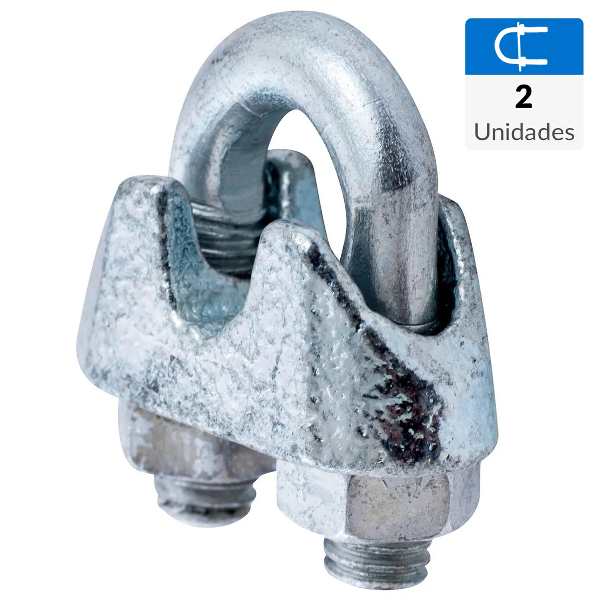 FIXSER - Set de abrazaderas para cable 3/16" 2 unidades