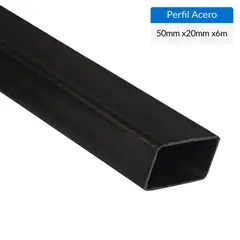 GENERICO - Perfil Rectangular Acero 50x20x2 mm 6 m