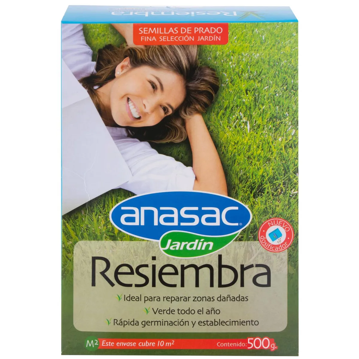ANASAC - Semilla de Pasto Mezcla Resiembra 0.5 kg Caja